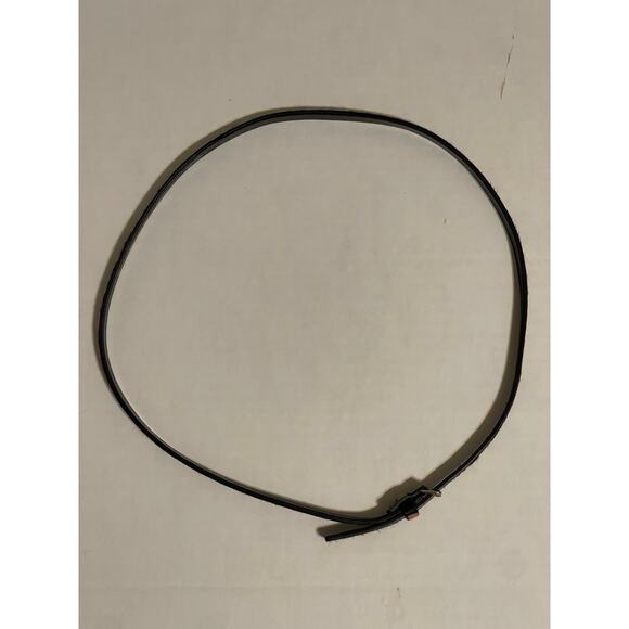 J. Crew Factory Italian Calf Hair thin Belt Small Animal Print Genuine Leather - Picture 1 of 12